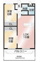 物件の間取り画像