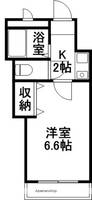 リヴィエラ上町Ⅱ306の間取り