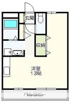 コーポリベール A棟の間取り
