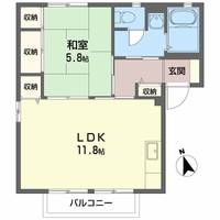 山中ハイツの間取り