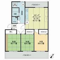 日商岩井弥生マンション0502の間取り