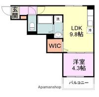 福岡県福岡市東区原田2丁目の賃貸アパートの間取り