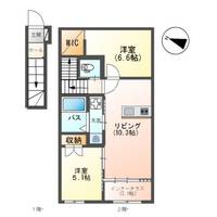 宗像市平井1丁目アパート203の間取り