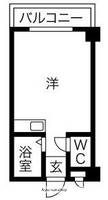 福岡県福岡市中央区那の川2丁目の賃貸マンションの間取り
