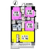福岡県福岡市博多区那珂5丁目の賃貸マンションの間取り