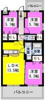 物件の間取り画像