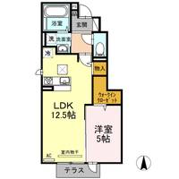 DーROOM中尾 弐番館の間取り