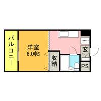 福岡県太宰府市通古賀3丁目の賃貸マンション311の間取り