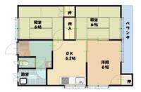 福岡県春日市上白水10丁目の賃貸アパート202の間取り