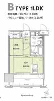福岡県福岡市中央区長浜2丁目の賃貸マンションの間取り