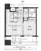 福岡県福岡市中央区長浜3丁目の賃貸マンションの間取り
