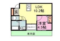 DEFI−ER千早104の間取り