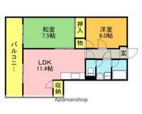 福岡県福岡市博多区博多駅南3丁目の賃貸マンションの間取り