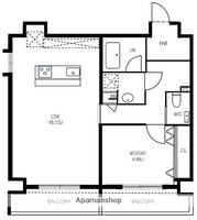 福岡県福岡市南区向野2丁目の賃貸マンションの間取り