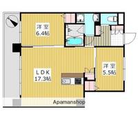 福岡県福岡市博多区博多駅南2丁目の賃貸マンションの間取り