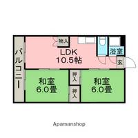 福岡県福岡市博多区三筑2丁目の賃貸マンションの間取り