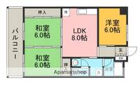 福岡県福岡市博多区三筑1丁目の賃貸マンションの間取り