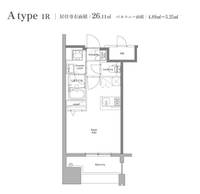 福岡県福岡市博多区住吉3丁目の賃貸マンションの間取り