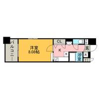 福岡県福岡市博多区中洲中島町の賃貸マンションの間取り