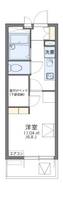 レオパレスサラバンド408の間取り