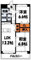 福岡県北九州市門司区緑ケ丘の賃貸マンションの間取り