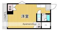 福岡県北九州市小倉北区大門2丁目の賃貸マンション1106の間取り