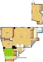 福岡県北九州市小倉北区片野新町2丁目の賃貸マンションの間取り
