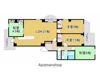 福岡県北九州市小倉北区中井2丁目の賃貸マンション302の間取り