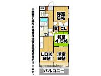 福岡県北九州市小倉北区黒住町の賃貸マンションの間取り