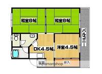 福岡県北九州市小倉北区三郎丸1丁目の賃貸マンションの間取り