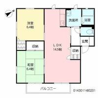 福岡県北九州市小倉南区長尾1丁目の賃貸アパートの間取り