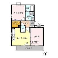 ハート学研台B棟の間取り