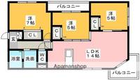 ベレオ都府楼南Ⅱの間取り