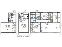 レオパレスラフォーレ二日市の間取り