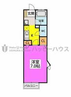 パルメゾン二日市の間取り