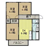 フレグランスハイツC103の間取り