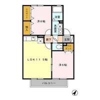 ネオポリス都 A棟の間取り