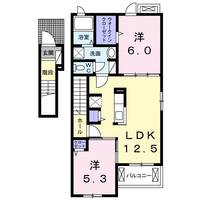 FRANC FRANC椿Bの間取り