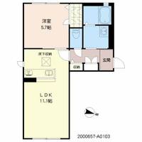 エアホルク ヴィラ A棟103の間取り