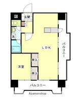朝日プラザ平尾Ⅱの間取り
