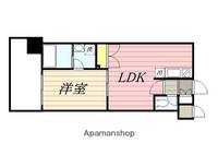 福岡県福岡市中央区薬院1丁目の賃貸マンションの間取り