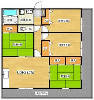 龍ハイツの間取り