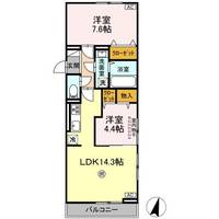 DーROOM飯倉2丁目の間取り