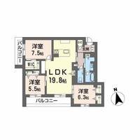 ワイエア平尾浄水の間取り