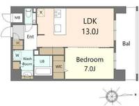 SーRESIDENCE大手門AWESOMEの間取り
