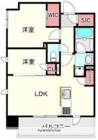 デュオフラッツ平尾の間取り