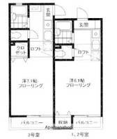 ブレインズ姪浜Ⅱの間取り