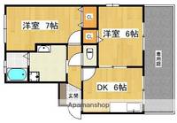 セジュール龍松A101の間取り