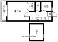 福岡県福岡市西区姪の浜3丁目の賃貸アパートの間取り