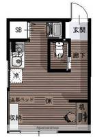 ラクール九大学研都市Ⅰの間取り